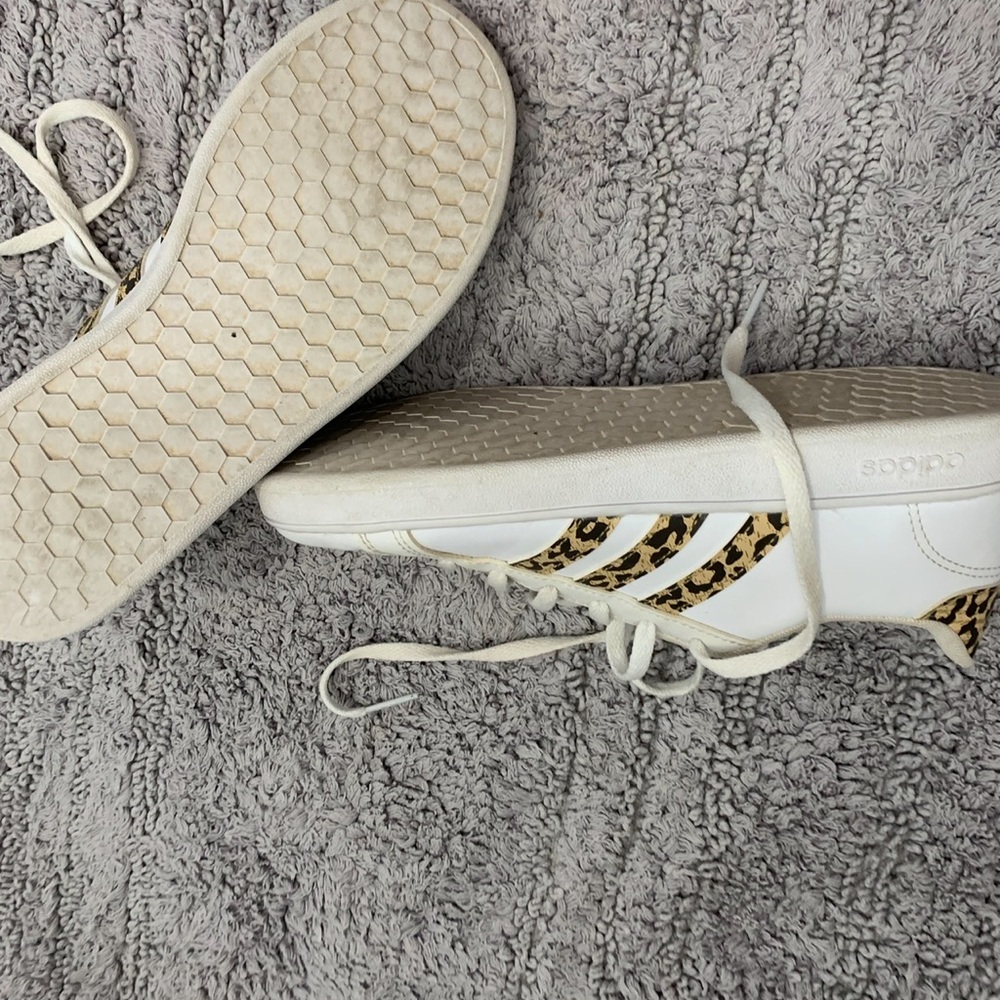 Adidas Kids Y4 Grand Court Cheetah Leopard Print Sneakers